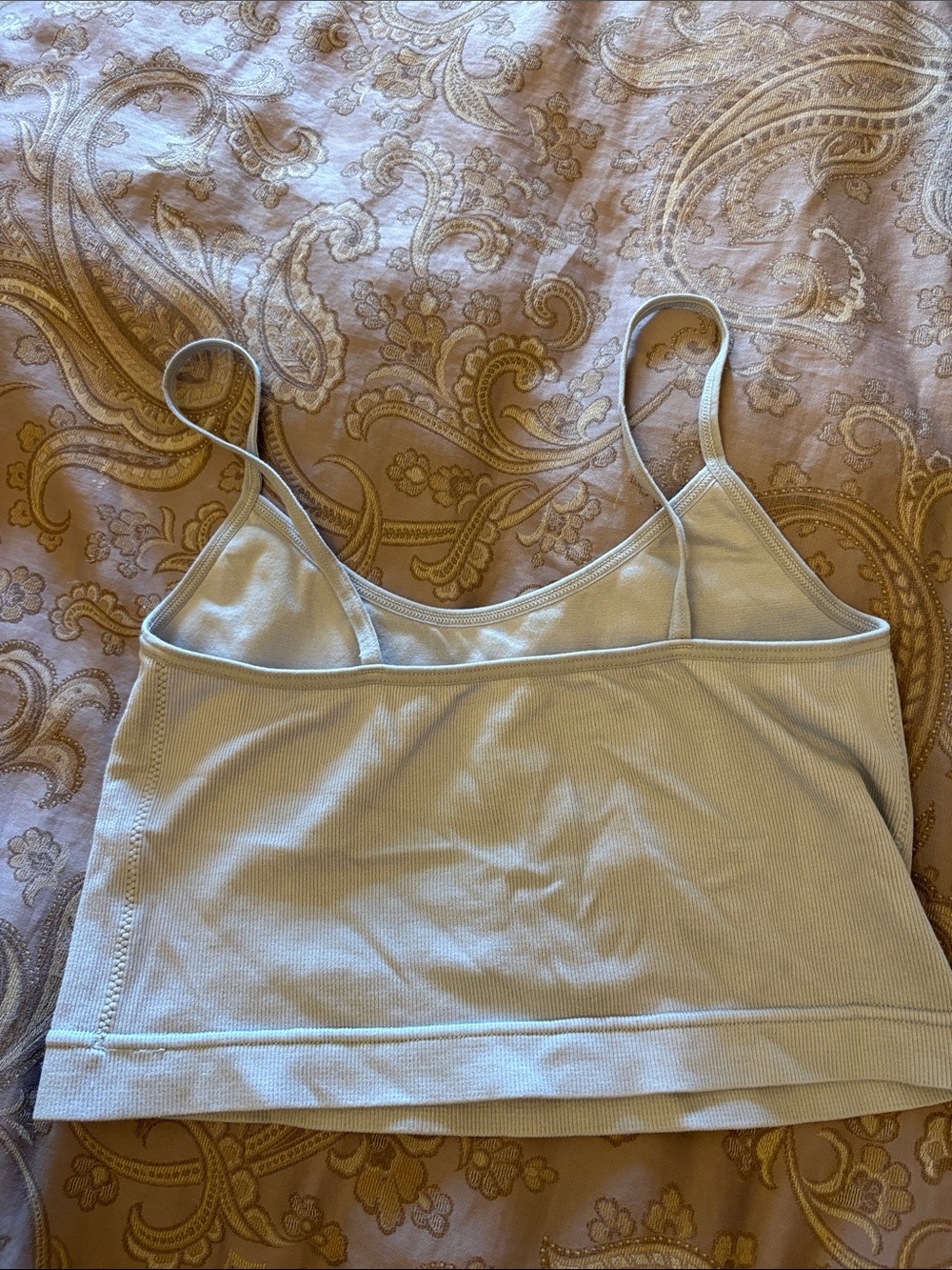 Garage Cream Ribbed Cami Tank - Picture 3 of 3